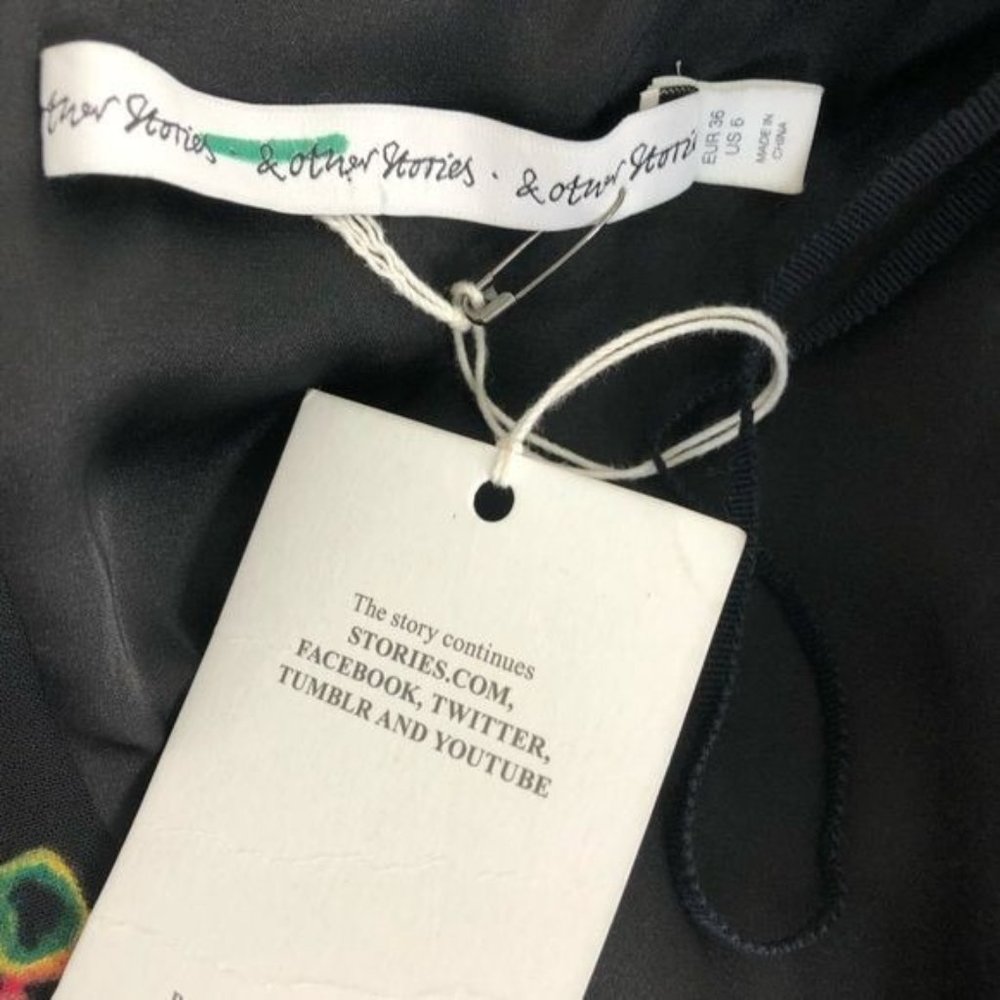 & Other Stories Oil Spill Dress Pencil Color Spill - Picture 9 of 10